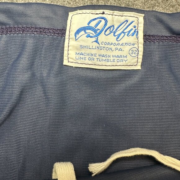 Vintage Dolfin Men’s Swim Brief – Navy with Yellow Accents size 32 - Picture 4 of 10